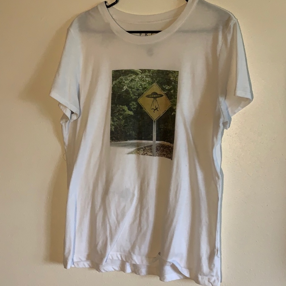 White Alien Sign Shirt